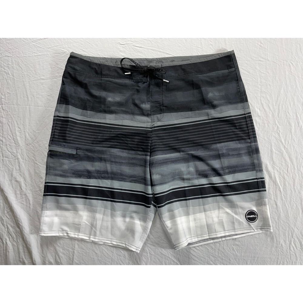 O'Neill Hyperfreak Lightweight Stretch Board, Swim Shorts. Gray, Men's 40. EUC!